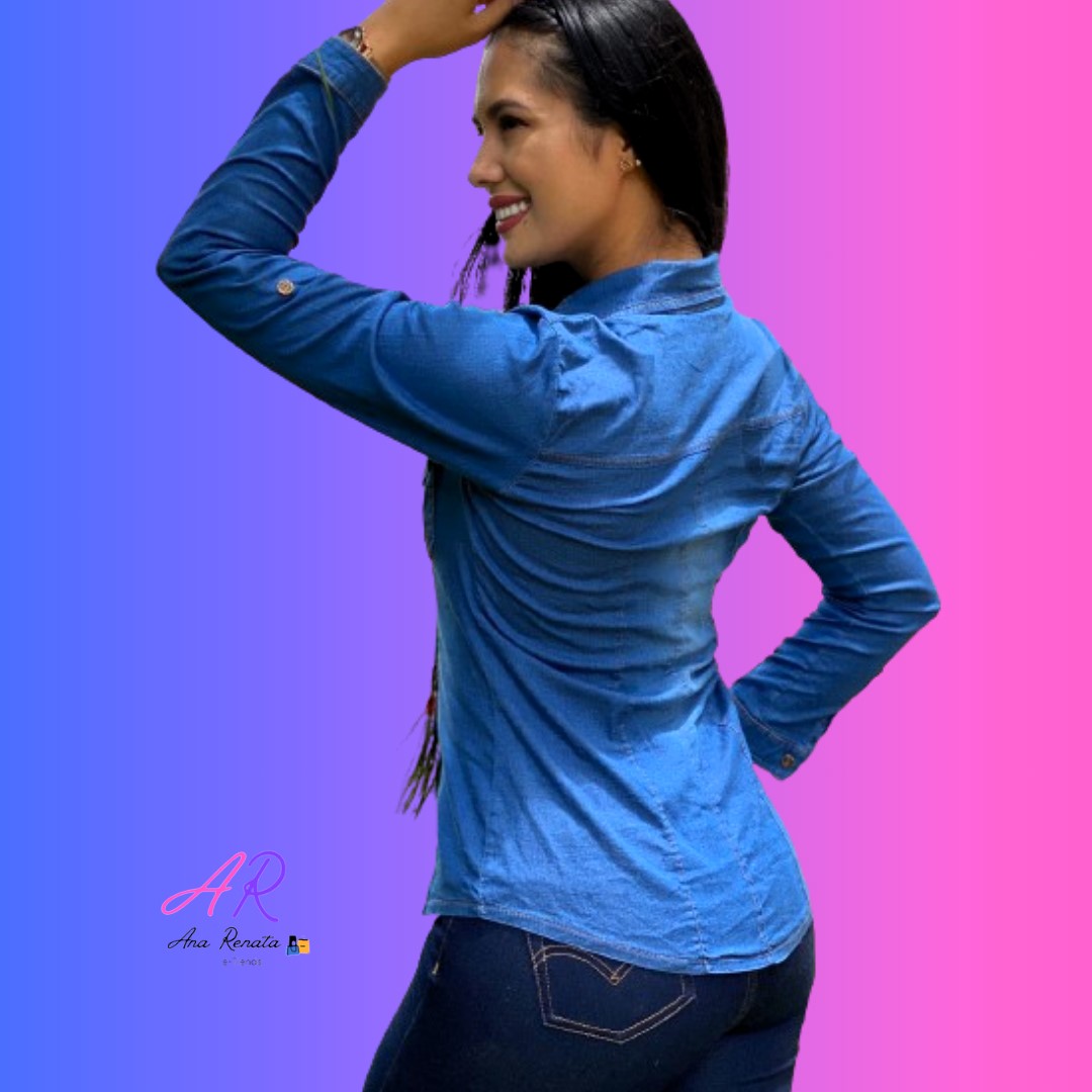 Camisa Jeans Mujer Clasica