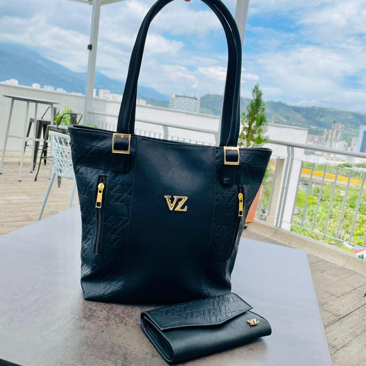 Duo Bolso de Mano + Billetera en Cuero